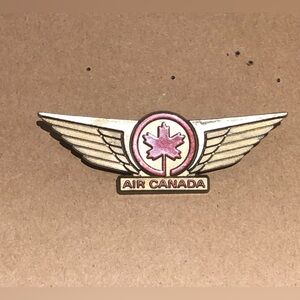 Vintage Plastic Air Canada Collectible Airline Wings Collectible Souvenir Pin